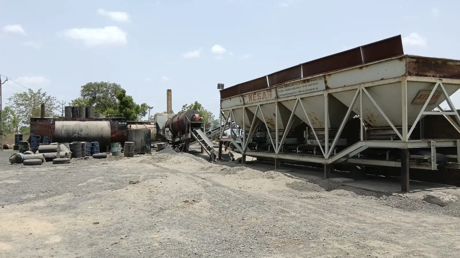 Batching plant at Khevna site
